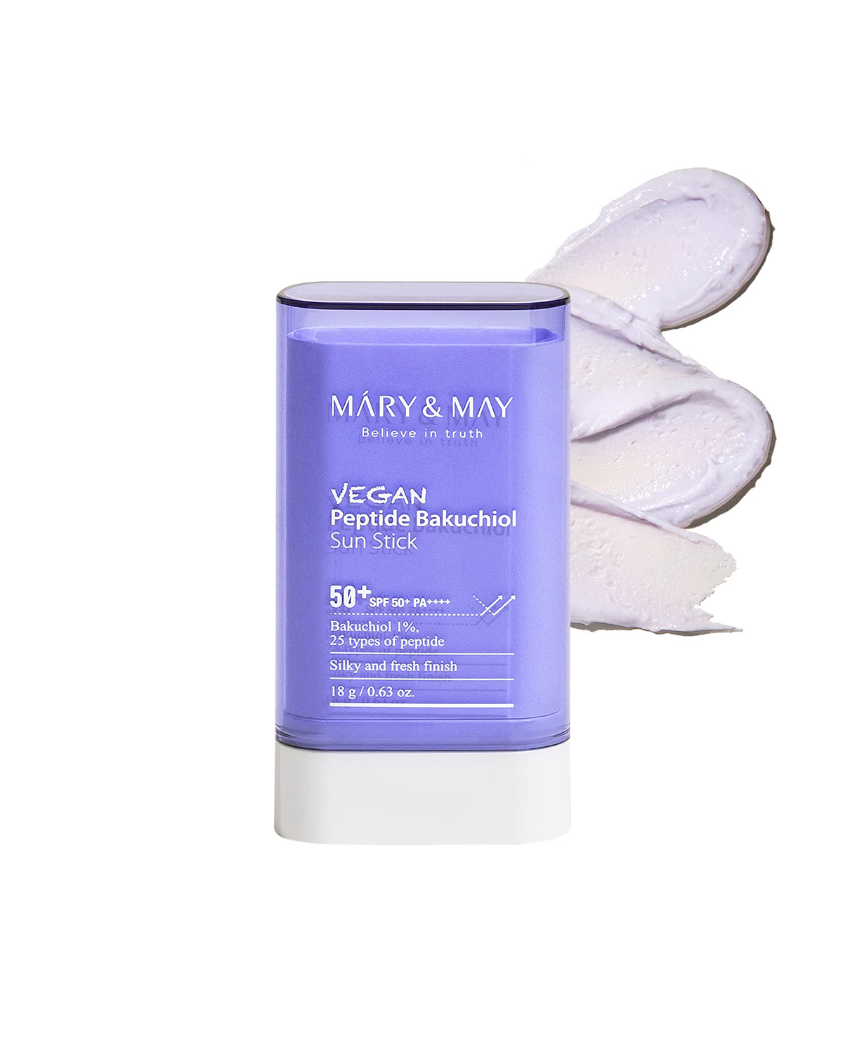 MARY&MAY Vegan Peptide Bakuchiol Sun Stick 50+ PA++++ 18 g