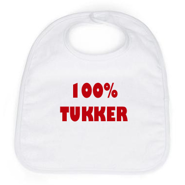 Slabbetje &quot;100% TUKKER&quot;