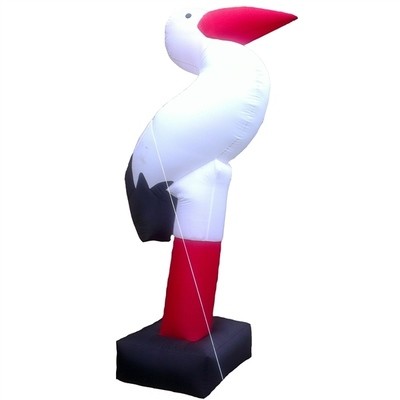 Opblaas ooievaar 3D
