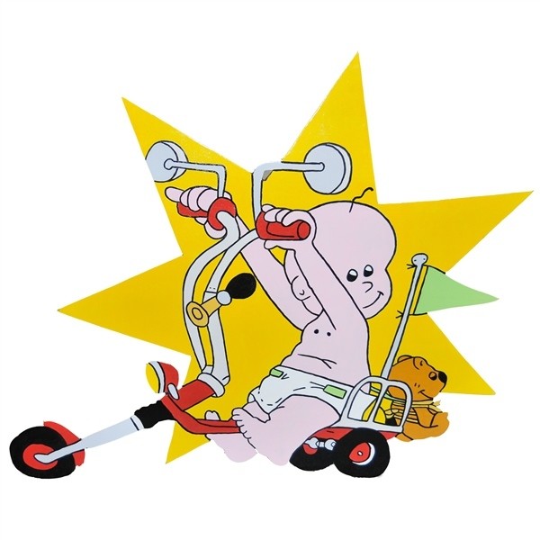 Geboortebord Biker Baby