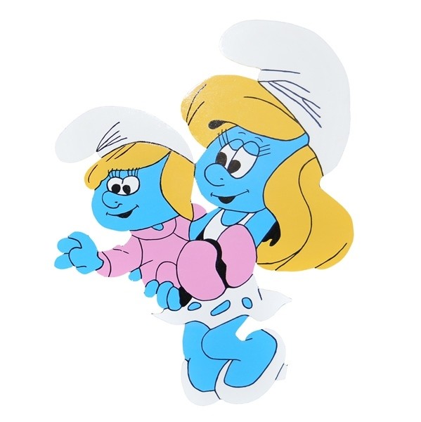 Geboortebord Smurfin
