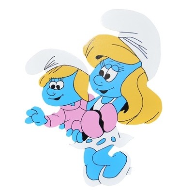 Geboortebord Smurfin