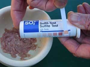 Two sulphite test strips at cost