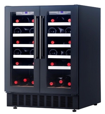 Grubel Wine Cabinet - 42 Bottles - Double Temperature (GWC-DT42TBK)