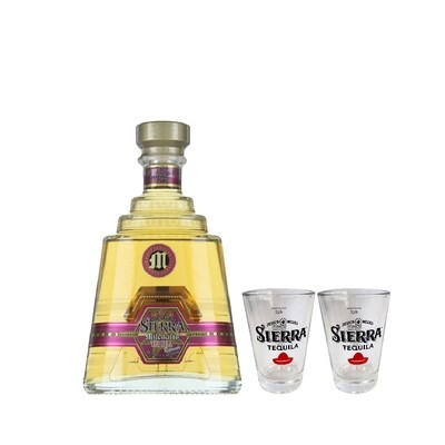 (Free 4cl Shooter Glass) Sierra Milenario 'Reposado' Tequila