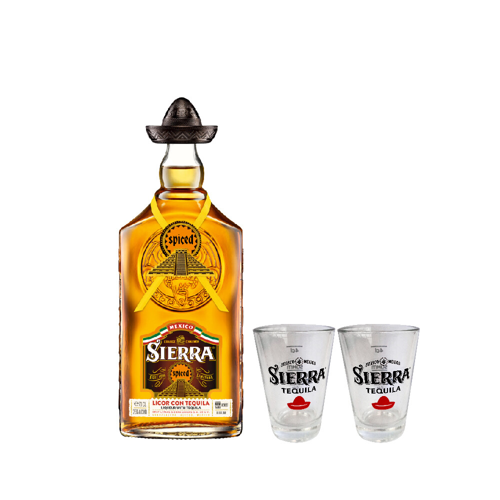 (Free 4cl Shooter Glass) Sierra 'Spiced' Tequila Liqueur