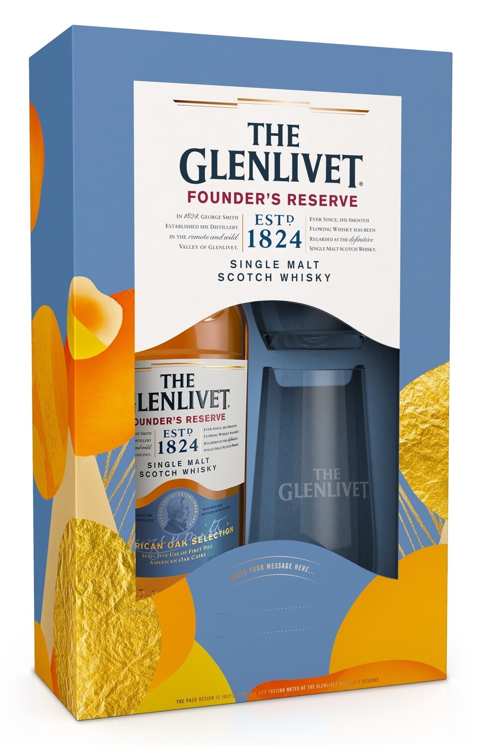 The Glenlivet 'Founder's Reserve' Single Malt Scotch Whisky (Limited Edition Gift Box with 2 High-Ball Glasses)