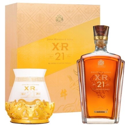 John Walker & Sons 'XR 21' Blended Scotch Whisky (Year of the Bull Limited Edition Gift Pack with Glass & Metal Holder)