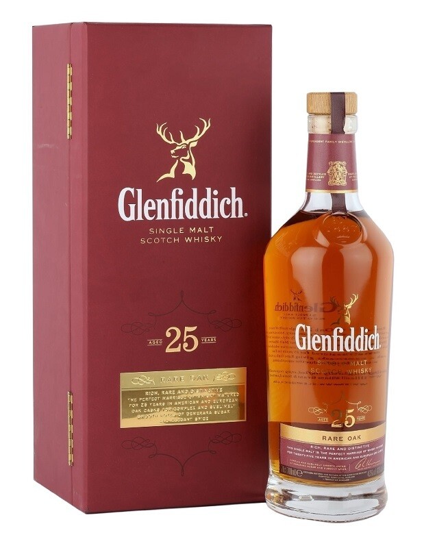 Glenfiddich '25 Years Old - Rare Oak Single Malt Scotch Whisky