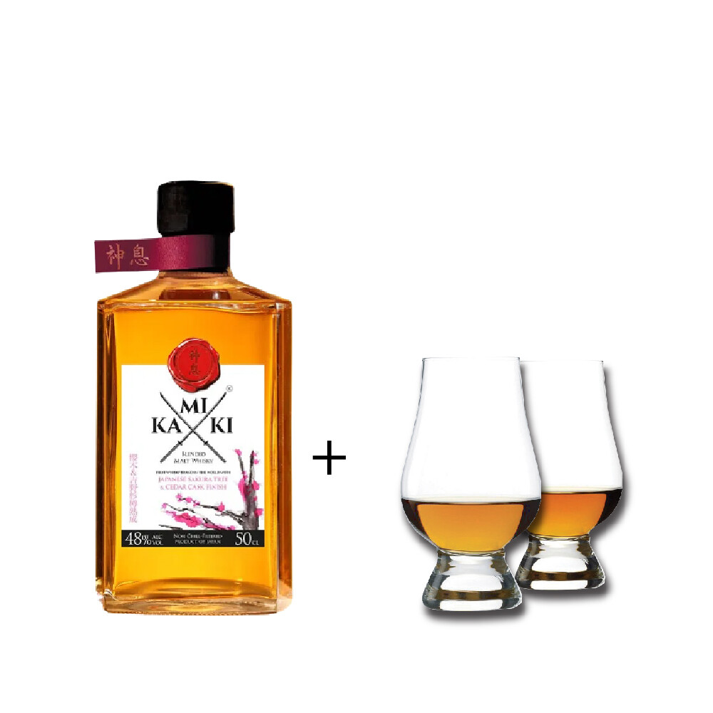 (Free Nosing Glasses) Kamiki 'Sakura Wood' Blended Whisky (500ml)