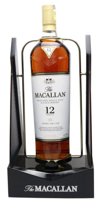 Macallan '12 Years Old Sherry Oak' Single Malt Whisky (1,750ml Magnum with Cradle)