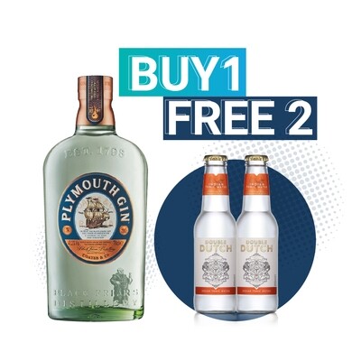 (Free 2 Double Dutch Indian Tonic) Plymouth Gin