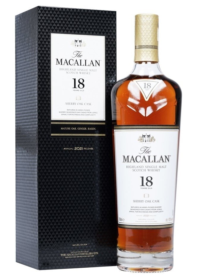 Macallan '18 Years Old Sherry Cask' Single Malt Whisky
