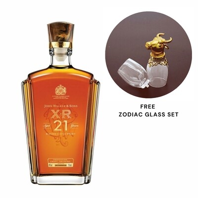 (Free Zodiac Glass Set) John Walker & Sons 'XR 21' Blended Scotch Whisky