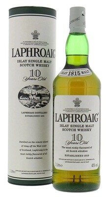 Laphroaig '10 Years Old' Single Malt Scotch Whisky (1,000ml Bottle)