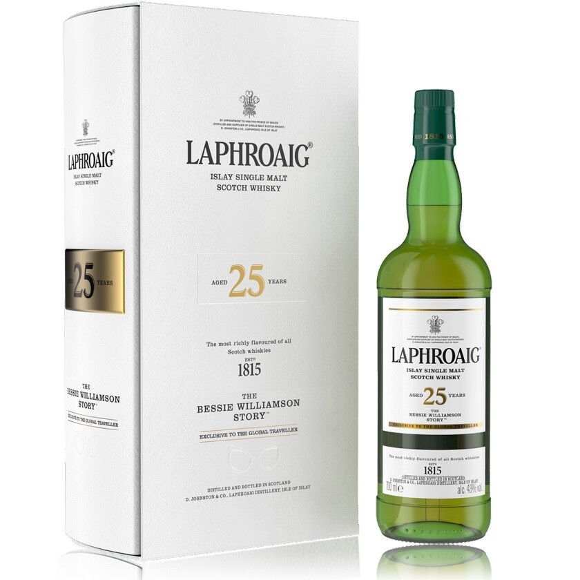 Laphroaig '25 Years Old' Single Malt Scotch Whisky (Bessie Williamson Limited Edition)