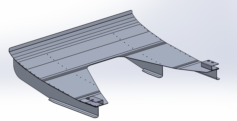 Caterham 7 S3 Rear Diffuser for De-Dion Axle