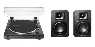 Bundled System #1: Audio-Technica LP60X Turntable + SPX3 Bookshelf Speakers