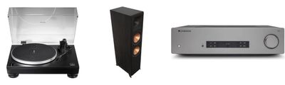 Bundled System #6:  Cambridge Audio CXA81 Amp, Klipsch RP-8000F II Speakers, Audio-Technica AT-LP5X Direct-Drive Turntable