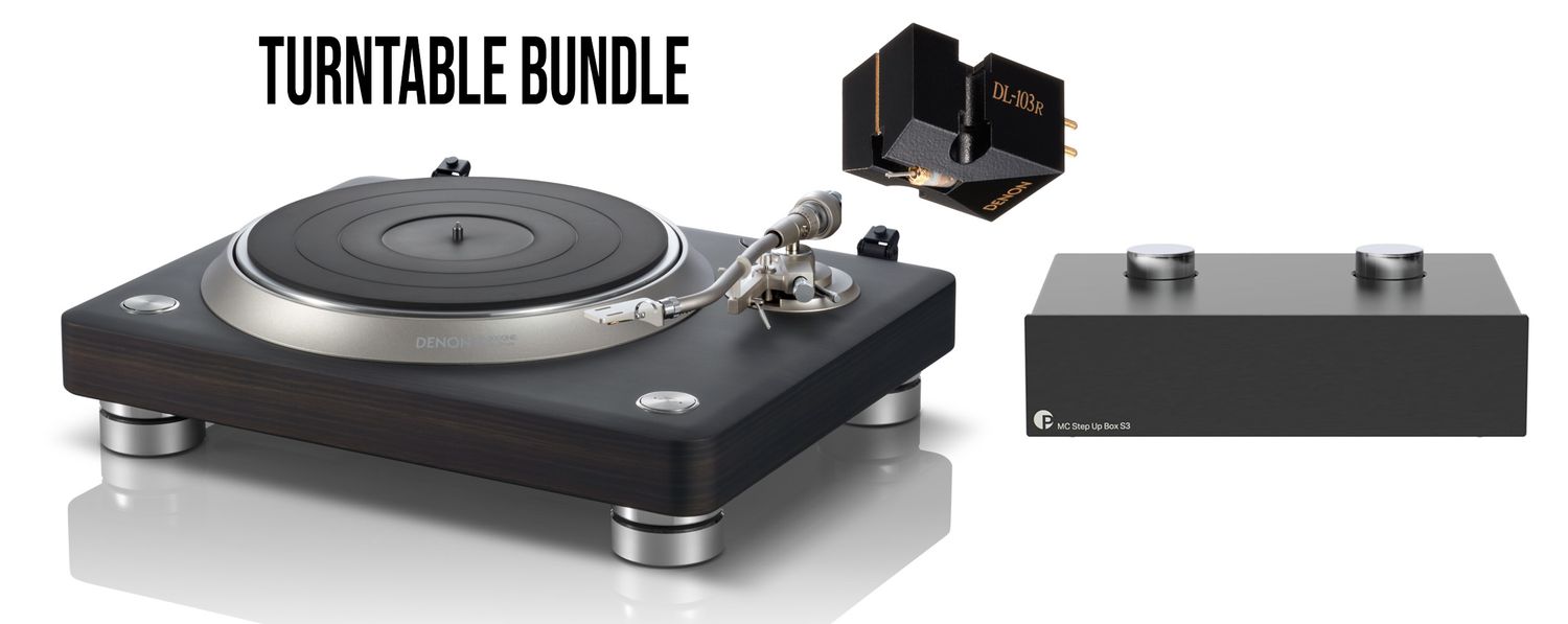 Turntable Bundle: Denon DP-3000NE Direct Drive Turntable + Denon DL-103R Moving Coil Phono Cartridge + Pro-Ject MC Step Up Box S3 Turntable Bundle: Denon DP-3000NE Direct Drive Turntable + Denon DL-103R Moving Coil Phono Cartridge + Pro-Ject MC Step Up Box S3