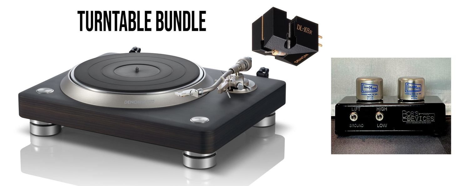 Turntable Bundle: Denon DP-3000NE Direct Drive Turntable + Denon DL-103R Moving Coil Phono Cartridge + Bob's Devices Sky Step Up Transformer Turntable Bundle: Denon DP-3000NE Direct Drive Turntable + Denon DL-103R Moving Coil Phono Cartridge + Bob's Devices Sky Step Up Transformer