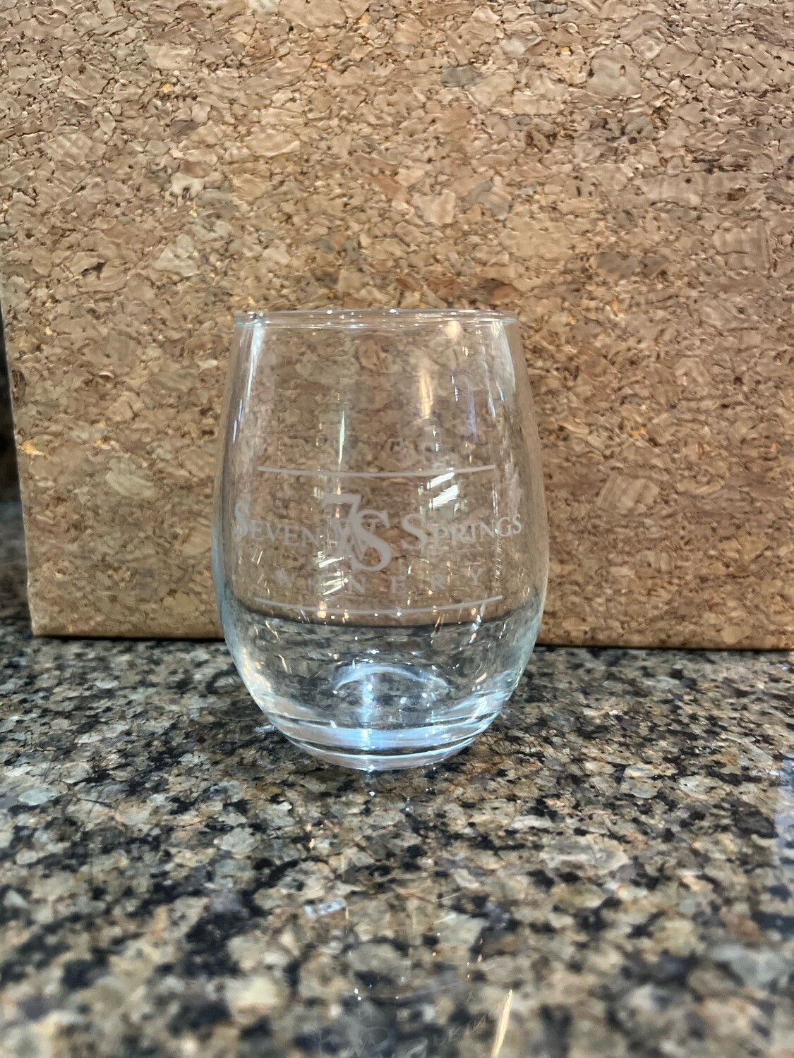 Stemless Wine Glass with logo