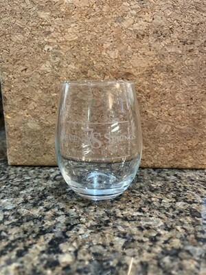 Stemless Wine Glass with logo