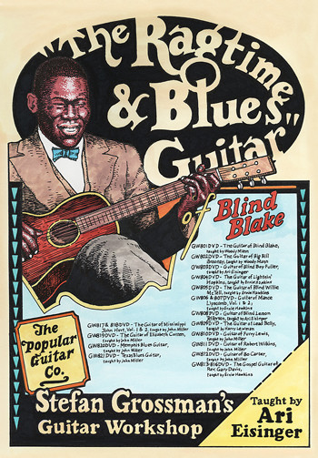 Ragtime and Blues Guitar of Blind Blake (2 DVD Set) - taught by Ari Eisinger