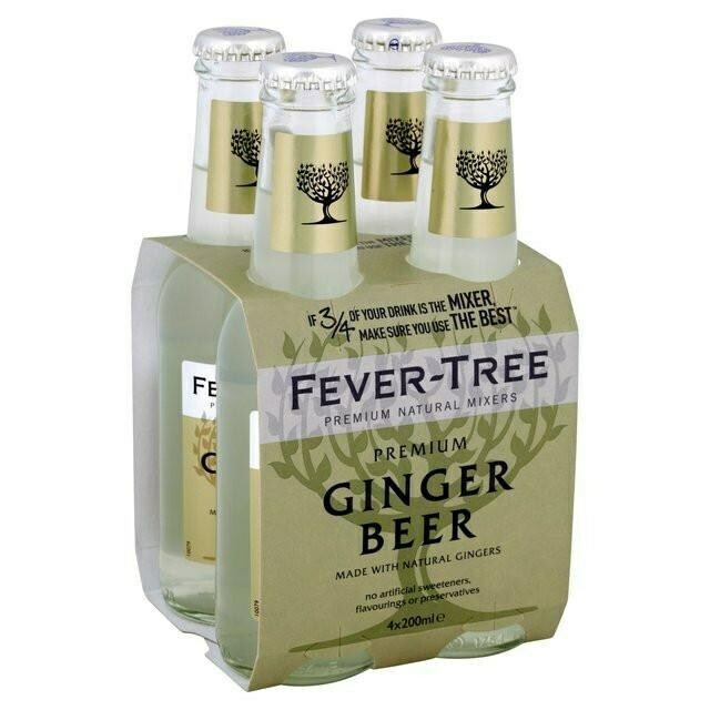 Fever Tree Ginger Beer 200ml 4pack