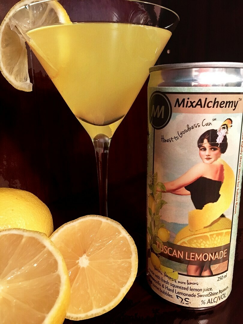 Bloomery SweetShine, MixAlchemy Tuscan Lemonade · 250 ml can (Units of 4) Bloomery SweetShine, MixAlchemy Tuscan Lemonade · 250 ml can (Units of 4)