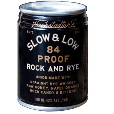 Hochstadter's Slow & Low 84-pf Rock And Rye-  100ml can