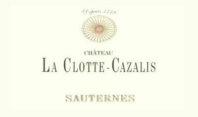 Chateau La Clotte Cazalis Sauternes 2013 375ml