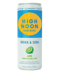 High Noon Lime 4-pack cans