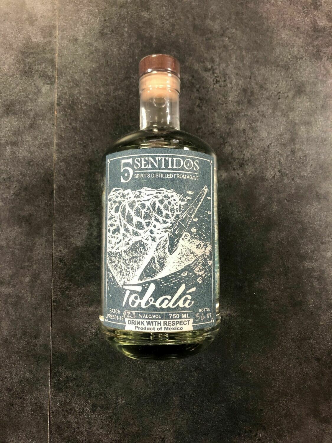 Cinco Sentidos Tobala Mezcal 750ml Cinco Sentidos Tobala Mezcal 750ml