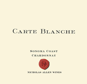 Nicolas Allen Wines Carte Blanche Chardonnay Sonoma Coast 2012 ***SALE***