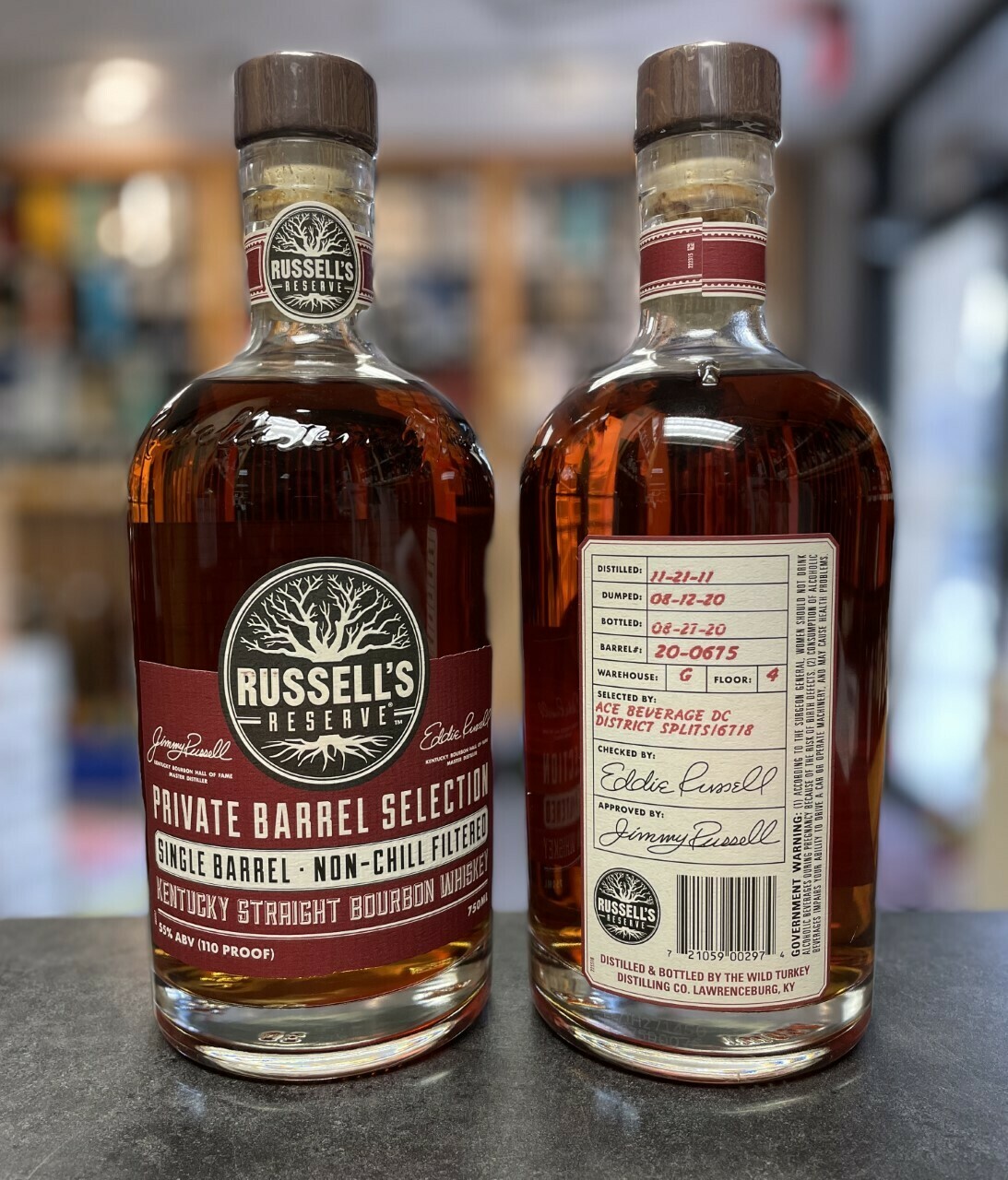 Russell's Reserve Ace Beverage Private Selection