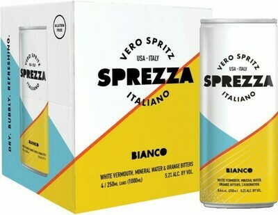 Sprezza Italiano Vero Spritz Bianco 250ml cans 4-pack