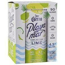 Jose Cuervo Playa mar Lime hard seltzer 4-pack cans