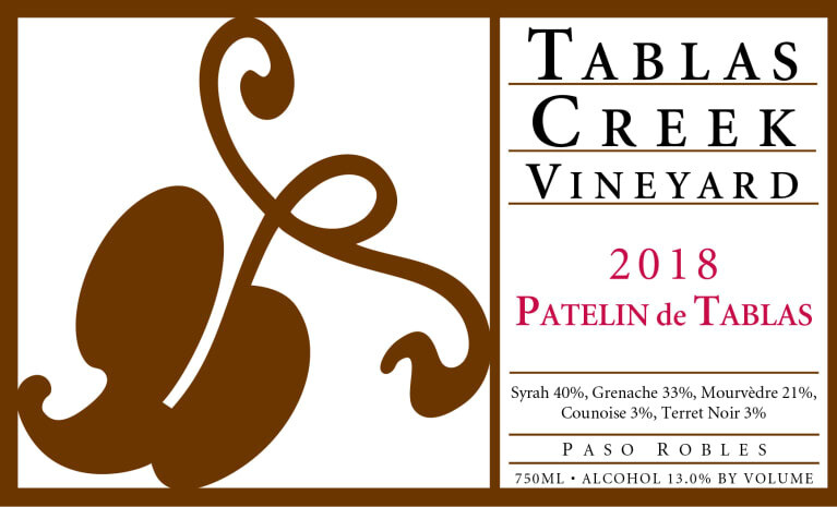 Tablas Creek Patelin de Tablas Rouge 2016 Tablas Creek Patelin de Tablas Rouge 2016