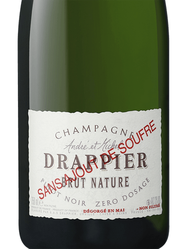 Drappier Brut Nature Pinot Noir Sans Ajout de Soufre NV *SALE*