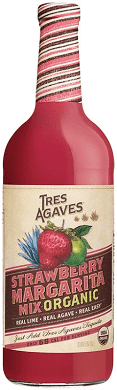 Tres Agaves Strawberry Margarita/Daiquiri Mix Organic Liter