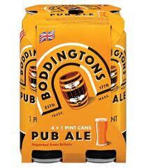 Boddingtons Pub Ale 4x1 Pint Cans