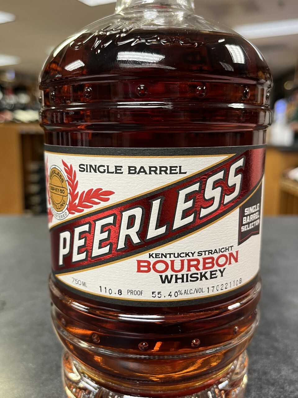 Peerless Single Barrel Bourbon (Ace Beverage/Cinder BBQ) 110.8 proof
