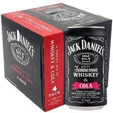 Jack Daniel&#39;s Whiskey &amp; Coca Cola 4-pack