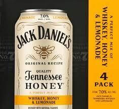 Jack Daniel's Tennessee Honey Lemonade 4-pack cans