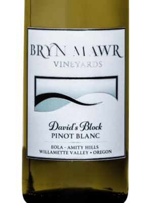 Bryn Mawr Pinot Blanc David's Block 2022