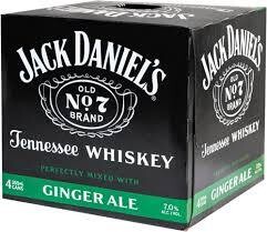 Jack Daniel&#39;s Tennessee Whiskey and Ginger Ale 4-pack