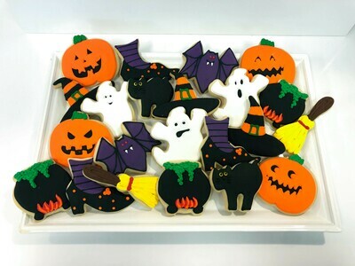 12 Assorted Halloween Cookies