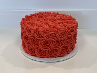 Rosette Decorated Cake