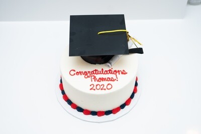 Graduation Cap and Diploma Cake